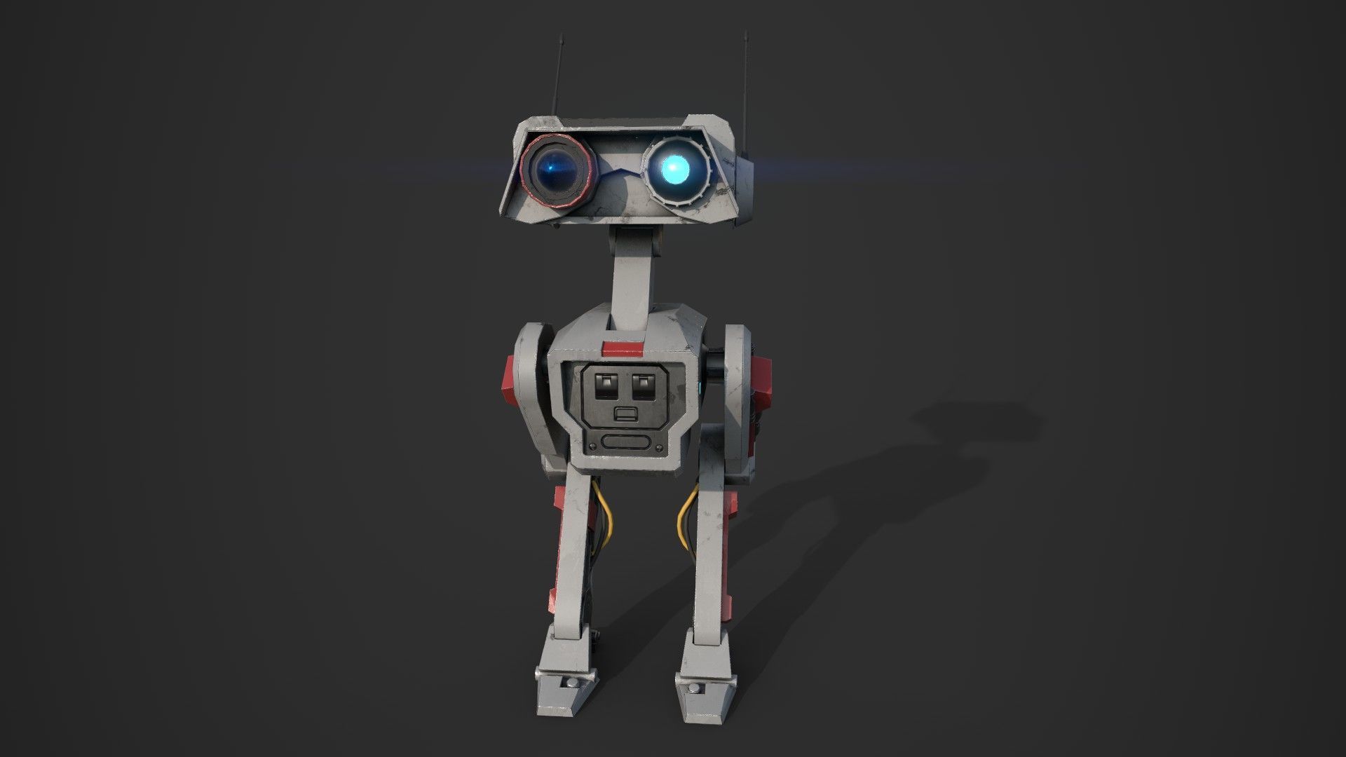 BD-1 Robot Low-poly 3D model_4