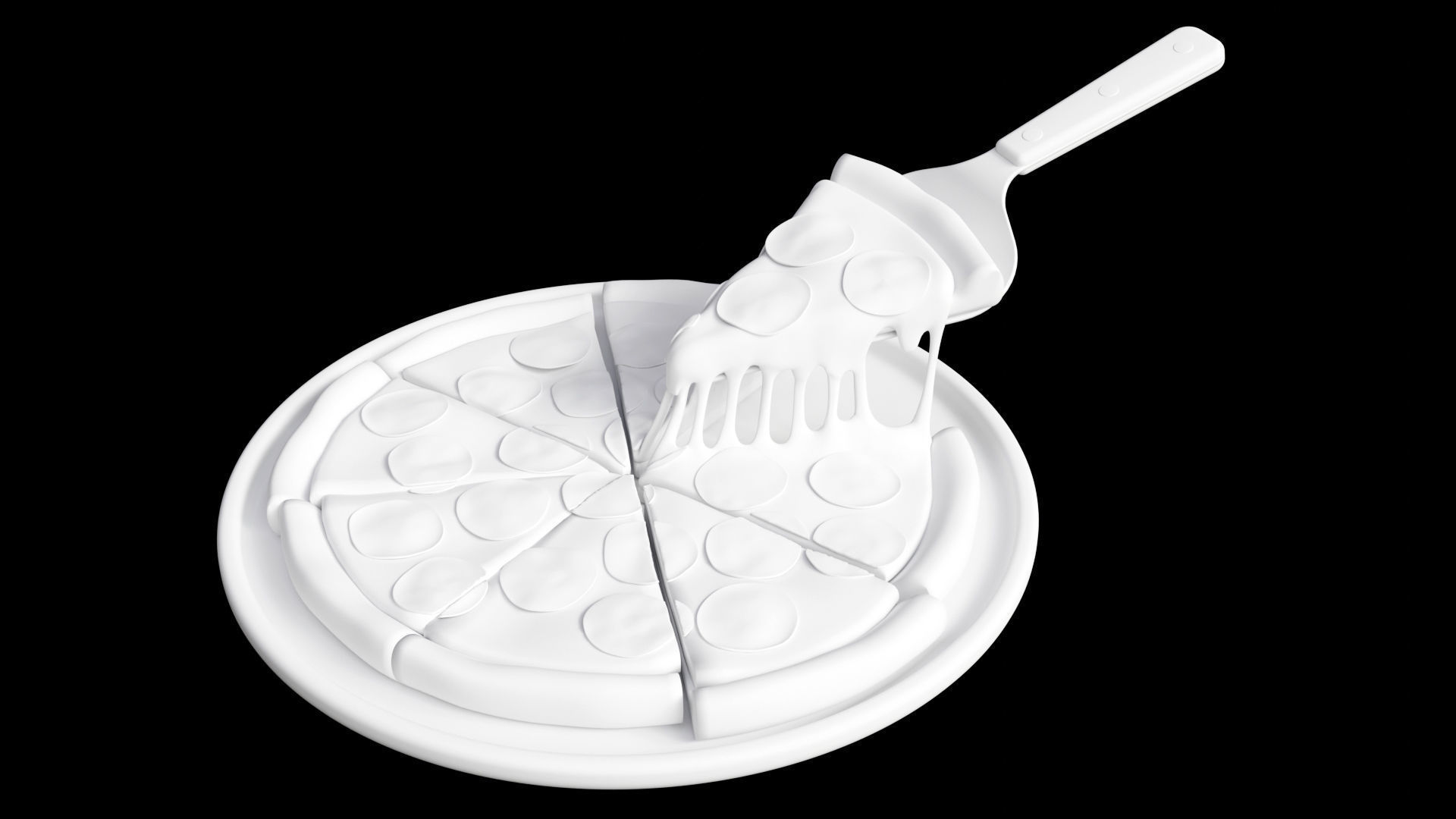 Pizza Pepperoni Slice 001 3D model_10