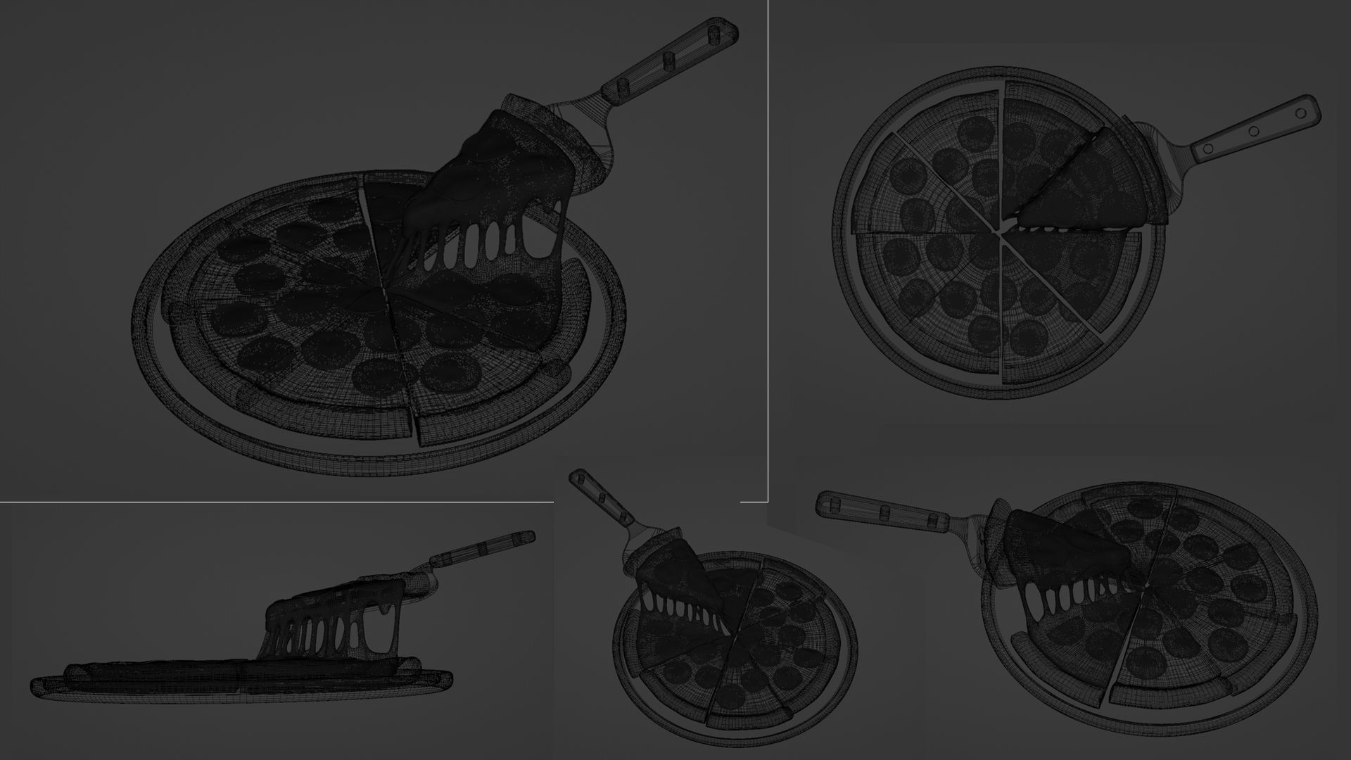 Pizza Pepperoni Slice 001 3D model_14