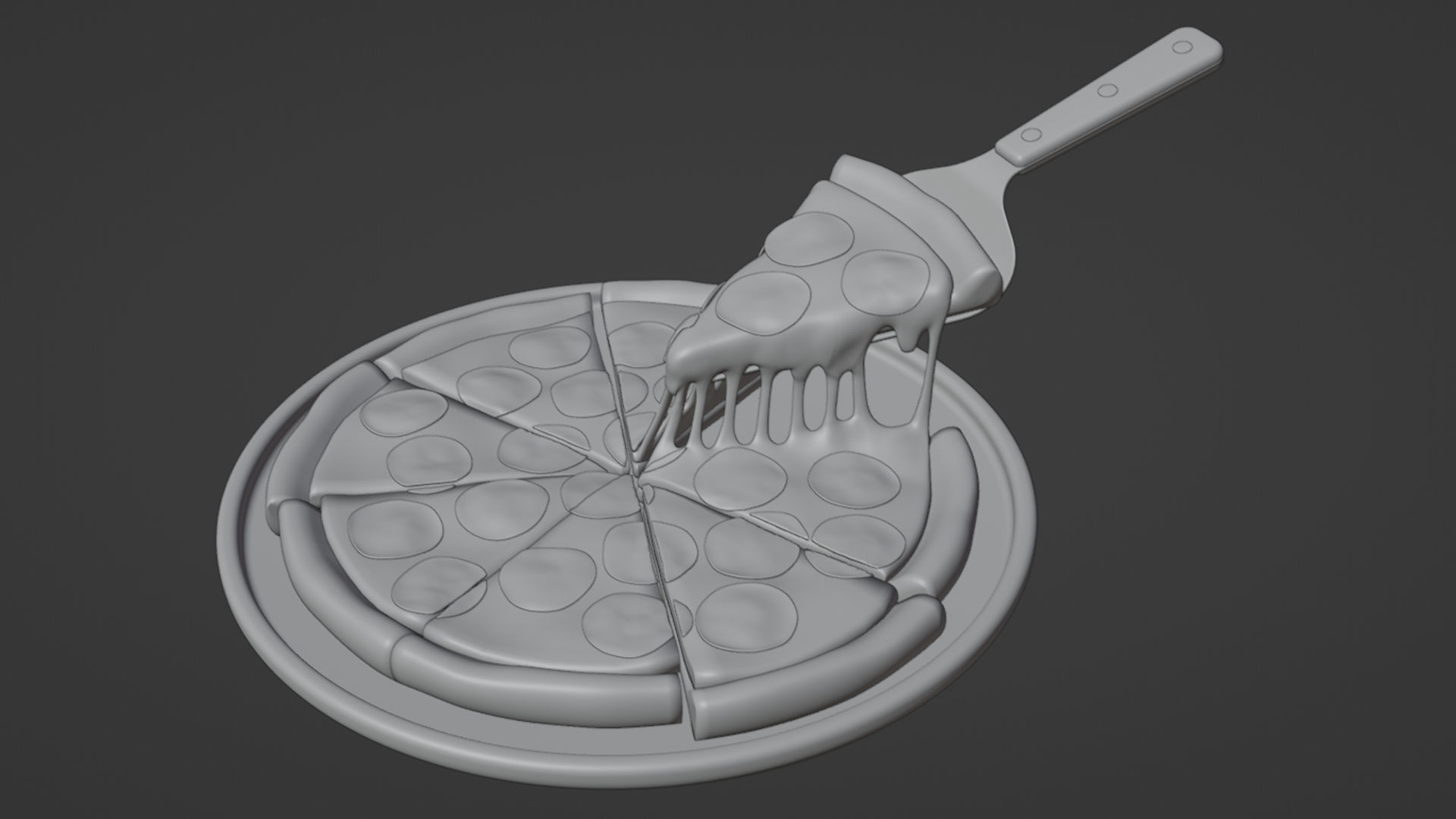 Pizza Pepperoni Slice 001 3D model_11