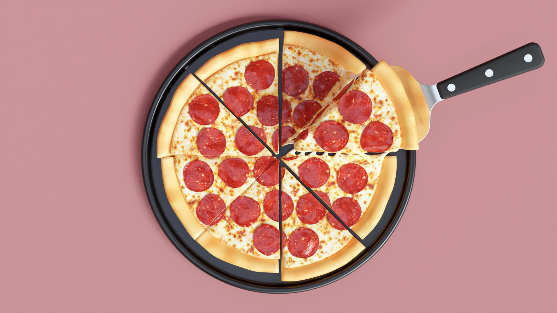 Pizza Pepperoni Slice 001 3D model_7