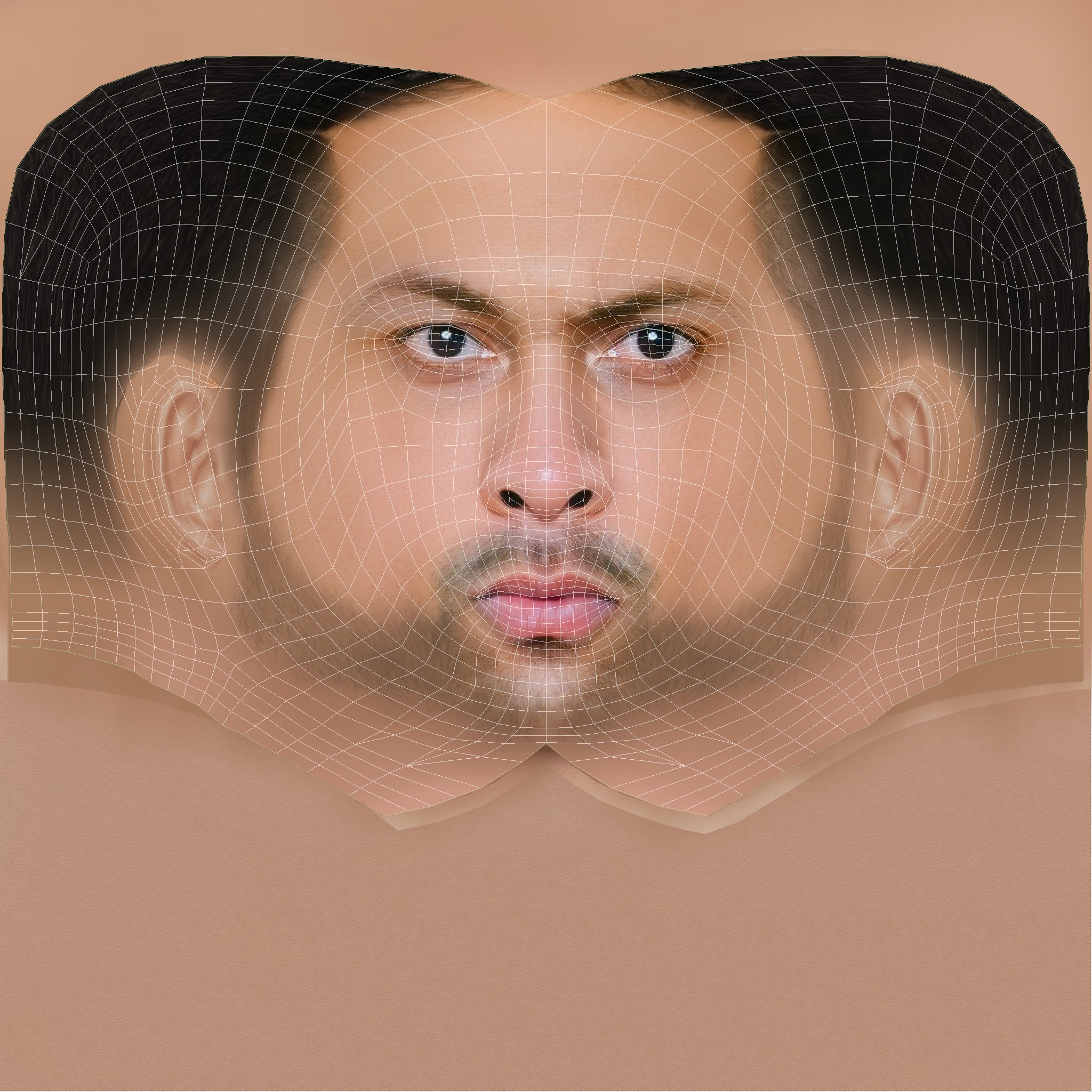 Chi Lewis-Parry Head - Low poly head for game Low-poly 3D model_8