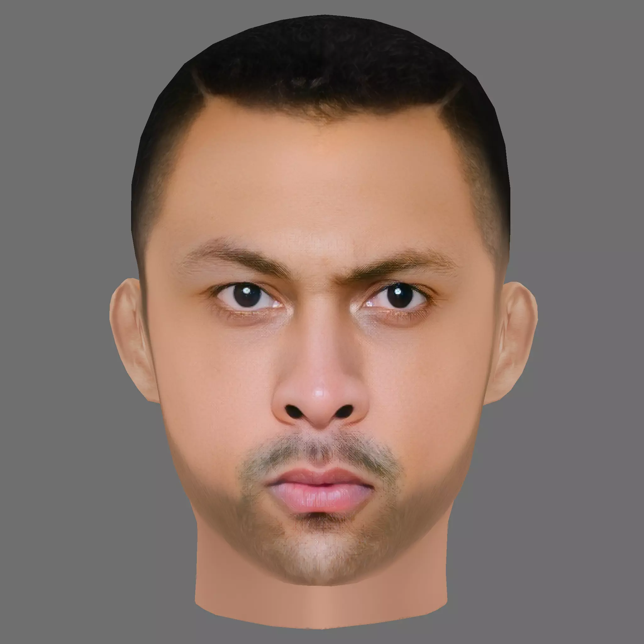 Chi Lewis-Parry Head - Low poly head for game Low-poly 3D model_0