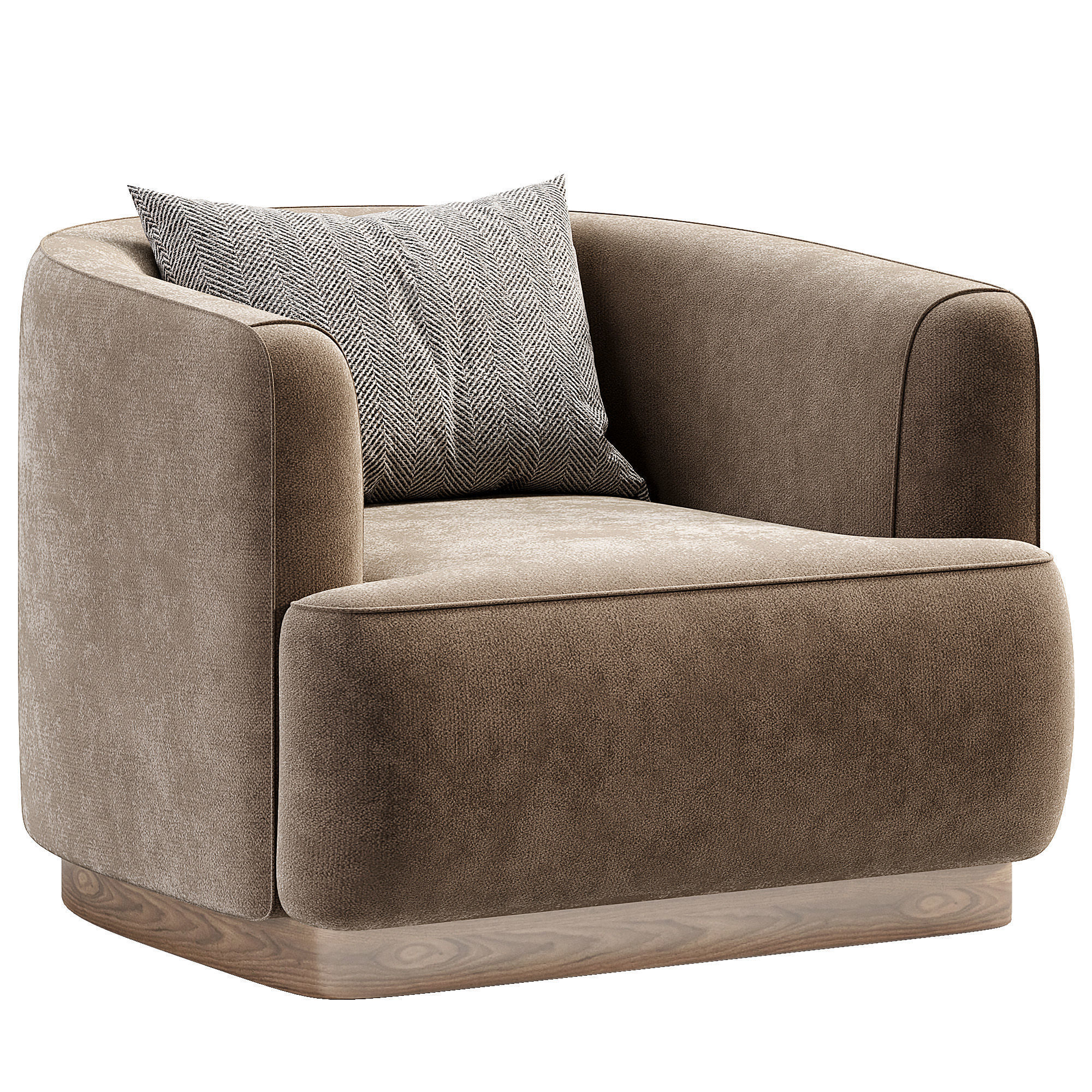 Rimini Armchair By Dantonehome Low-poly 3D model_4