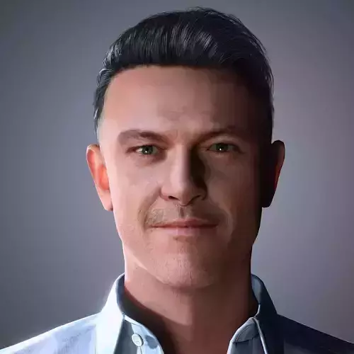 Luke Evans Character Low-poly 3D model