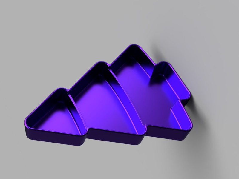 Christmas Tree Serving Tray Free 3D print model_1