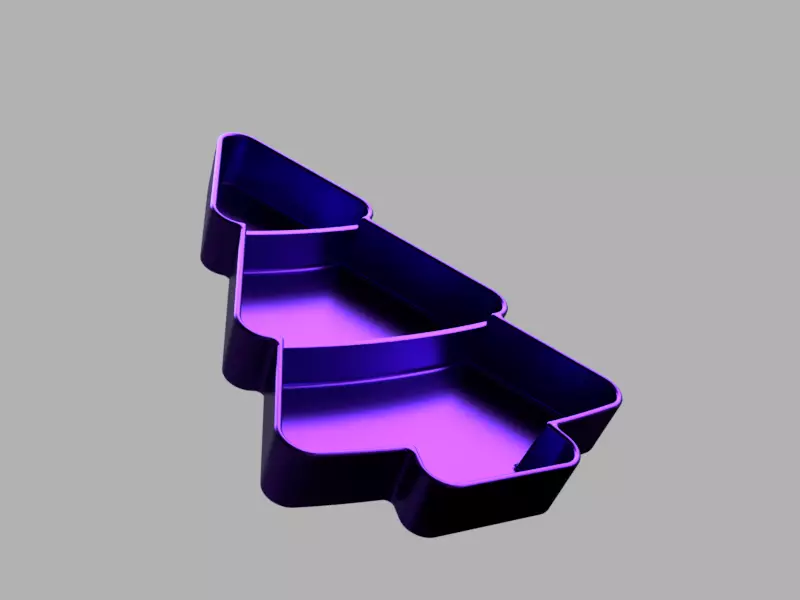 Christmas Tree Serving Tray Free 3D print model_0