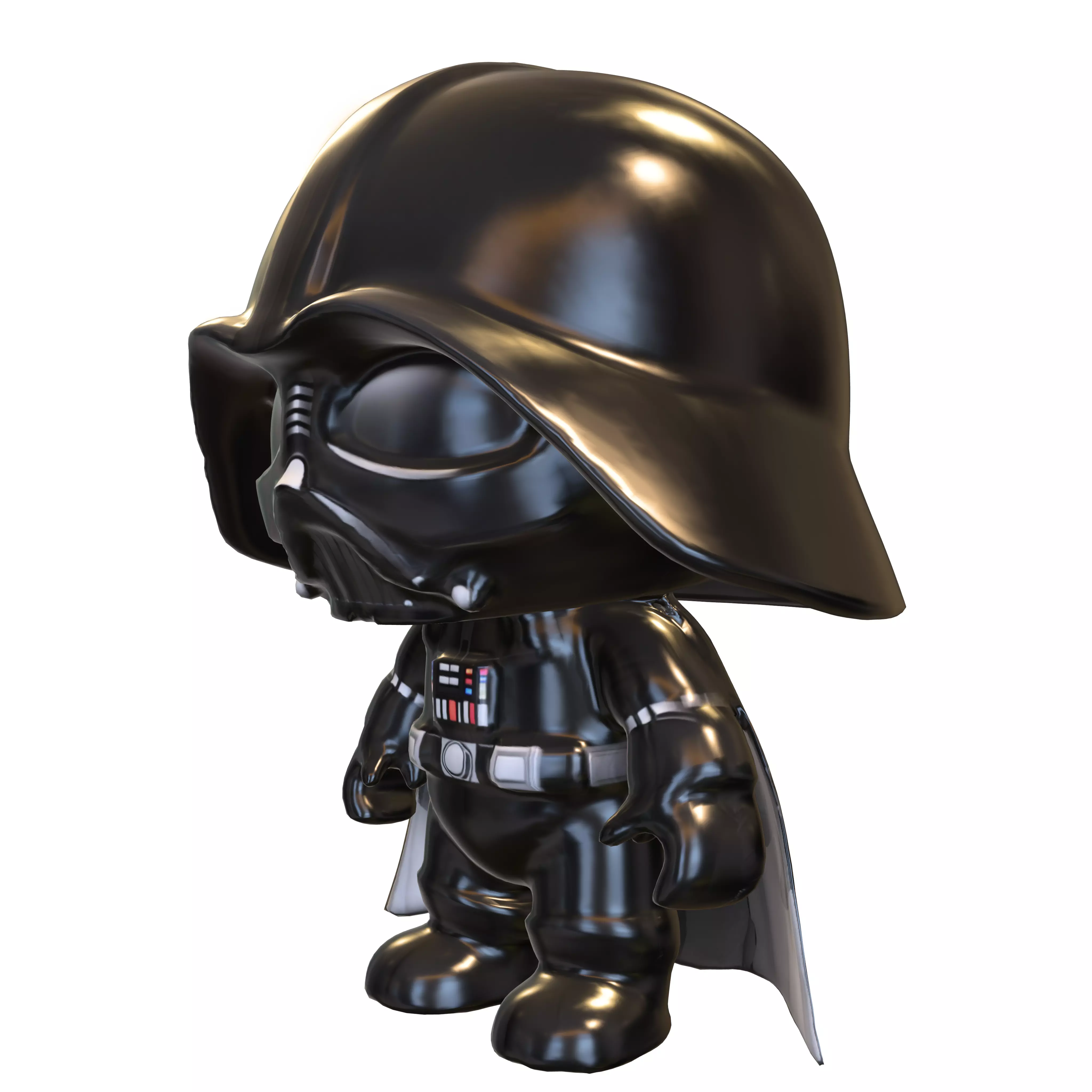 plushie Darth Vader Low-poly 3D model_0