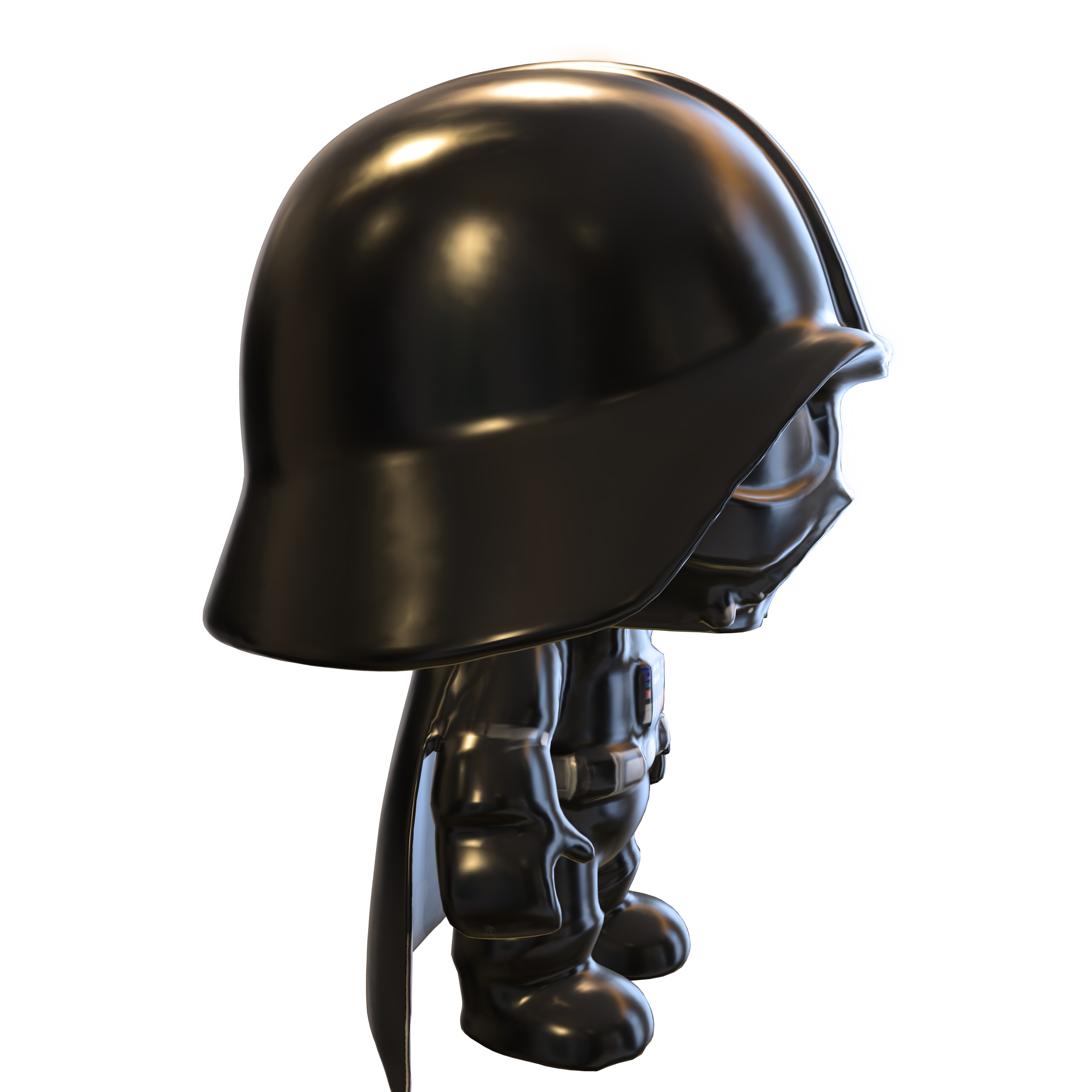 plushie Darth Vader Low-poly 3D model_3