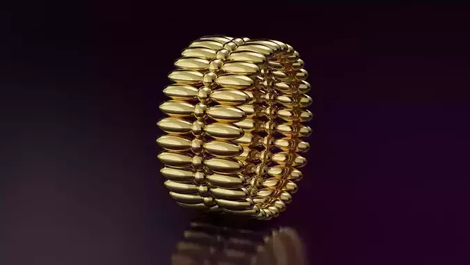 ellipse and sphere band Ring N2 