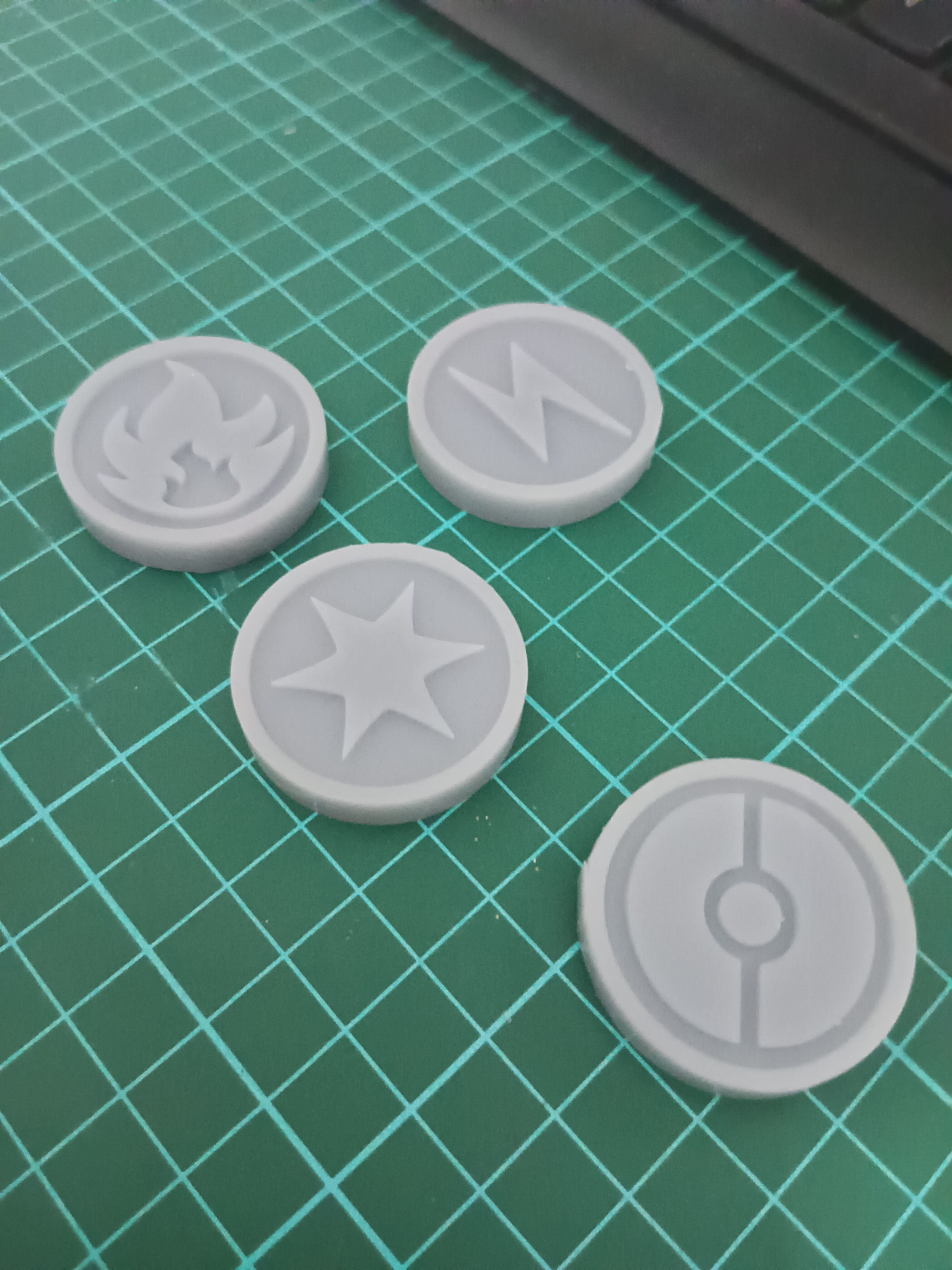 Pokemon element coin 3D print model_6