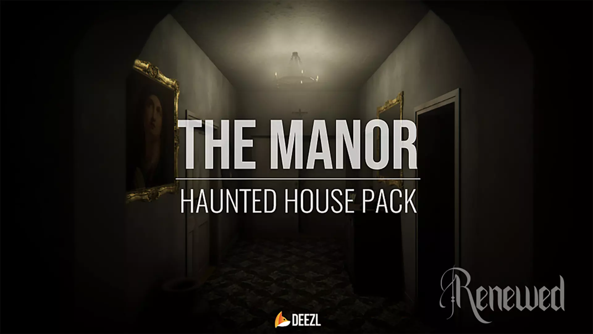 THE MANOR HAUNTED HOUSE PACK - RENEWED PACK Low-poly 3D model_0