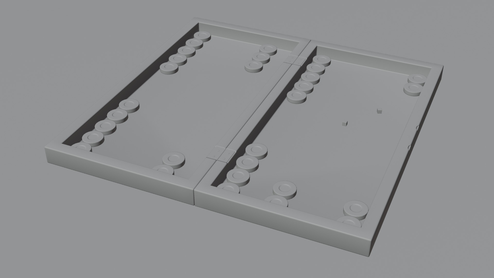 Backgammon Board Game PBR Low-poly 3D Model Low-poly 3D model_9