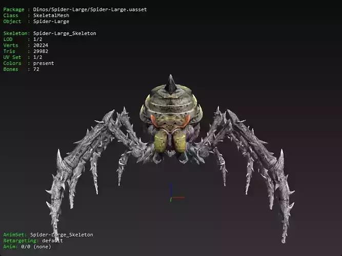 Large Detailed Spider ARK Boss ARk Survival Evolved 3D print model