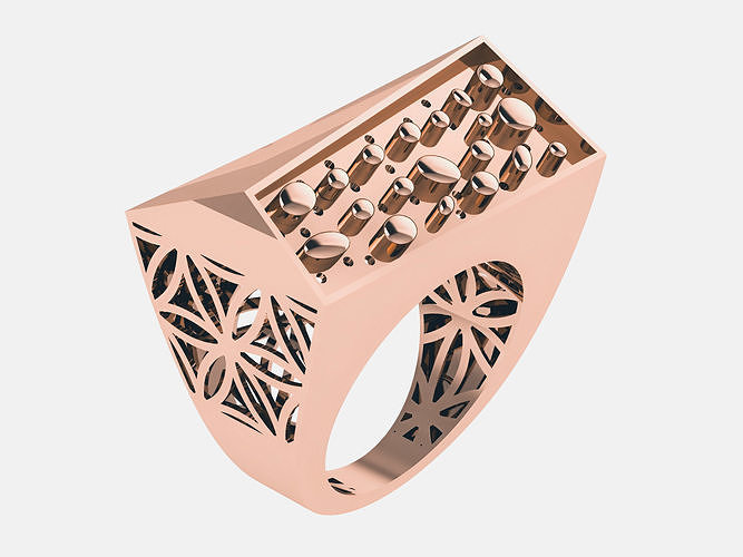 Japanese House Dome Plain gold ring 3D print model