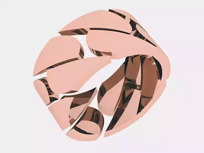 Monaco Cuban Plain gold ring 3D print model