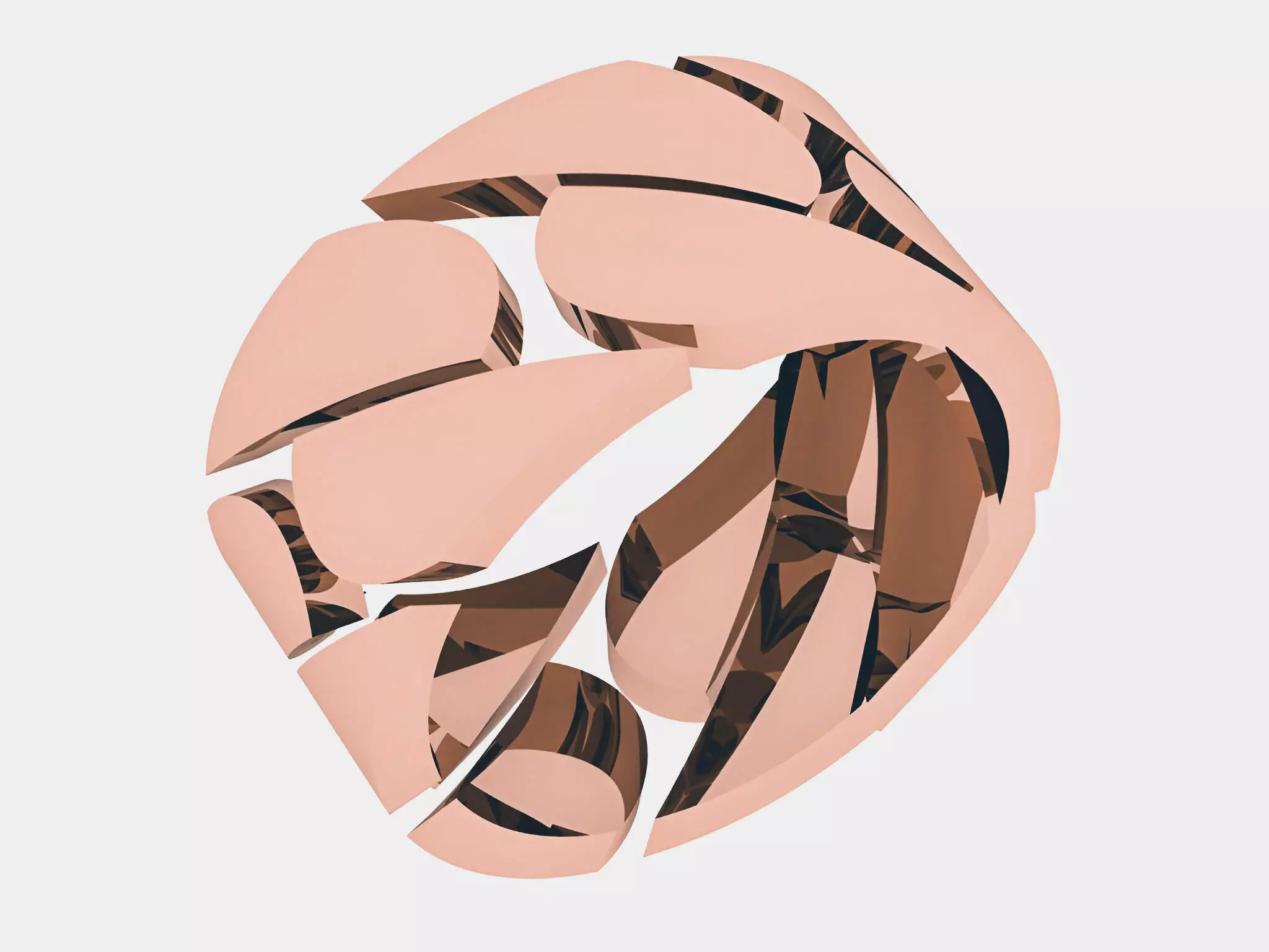 Monaco Cuban Plain gold ring 3D print model_0