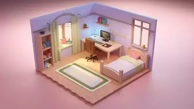 Stylized Bedroom