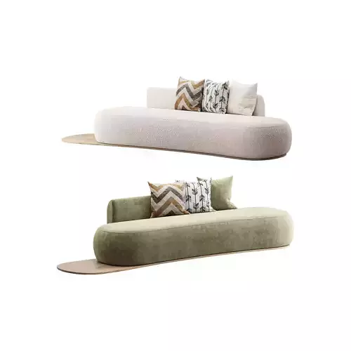 Niz Boucle Green Organic Sofa