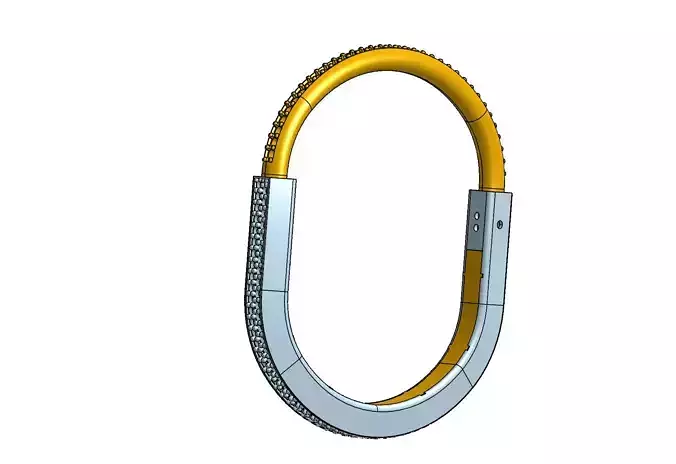 Tiffany lock bracelet with full diamond cad file 