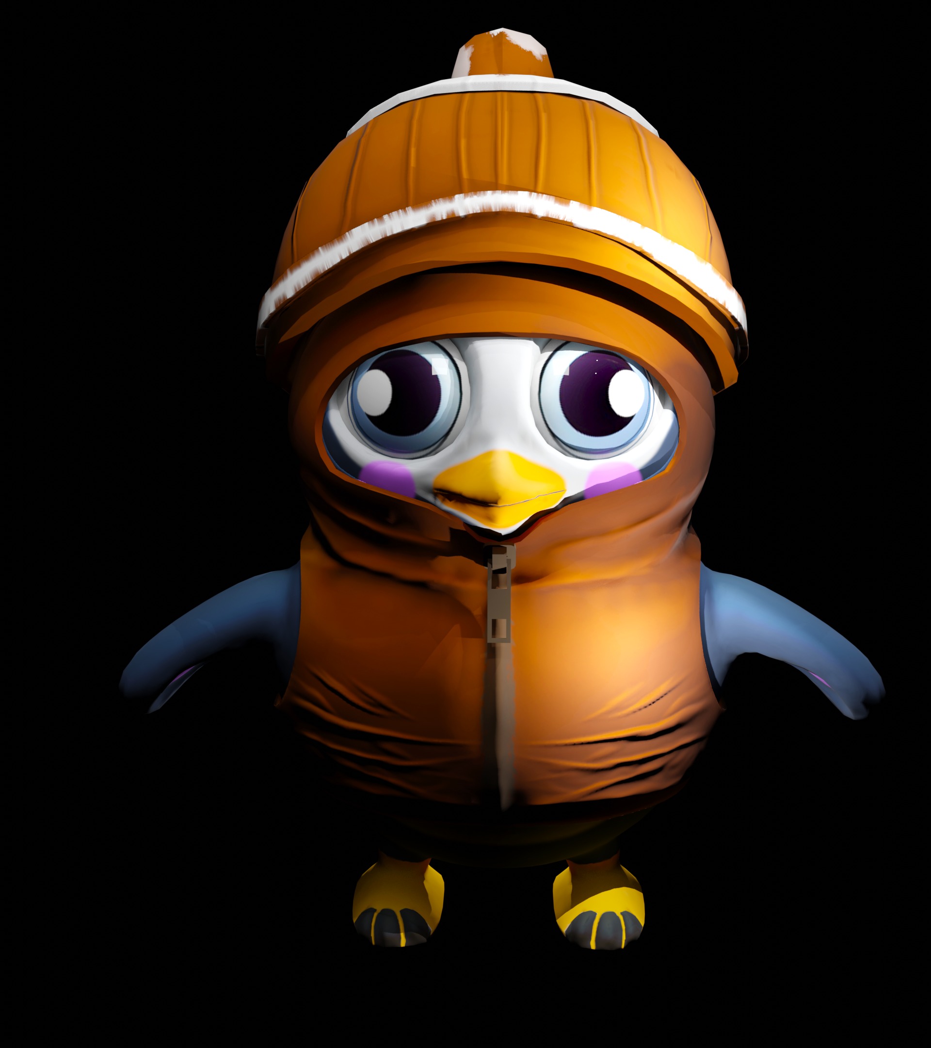 Penguin Low Poly Low-poly 3D model_5