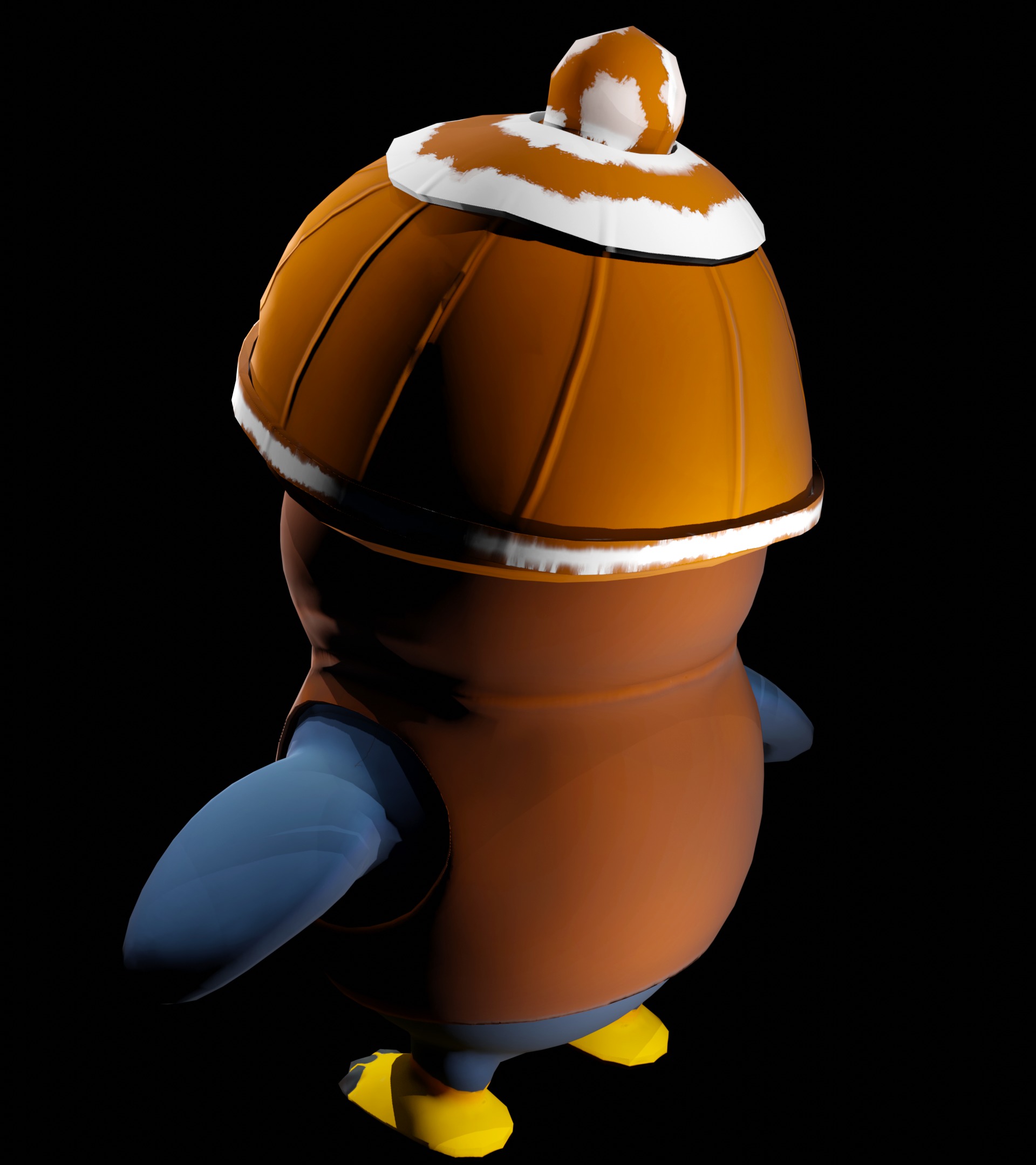 Penguin Low Poly Low-poly 3D model_3