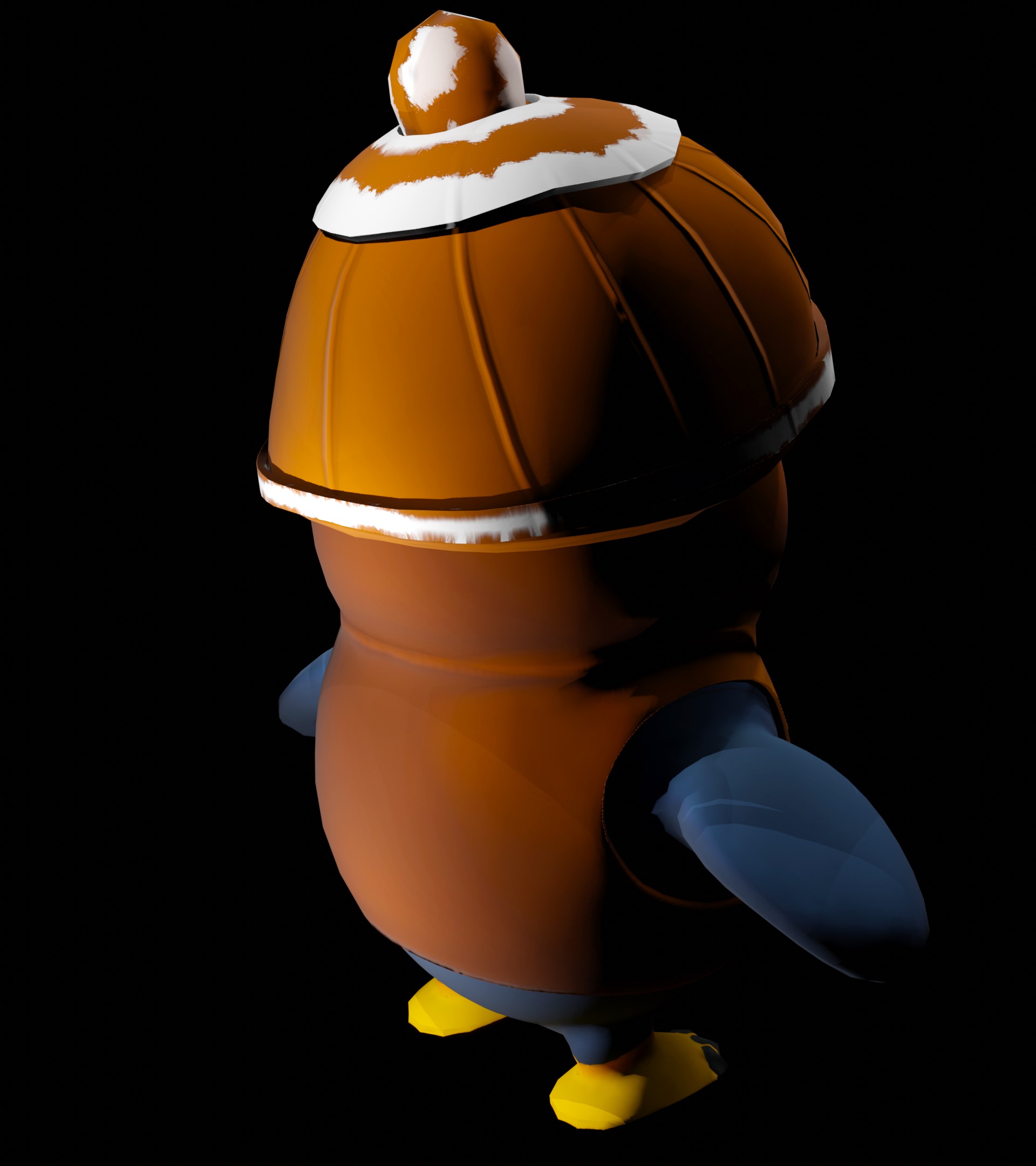Penguin Low Poly Low-poly 3D model_2