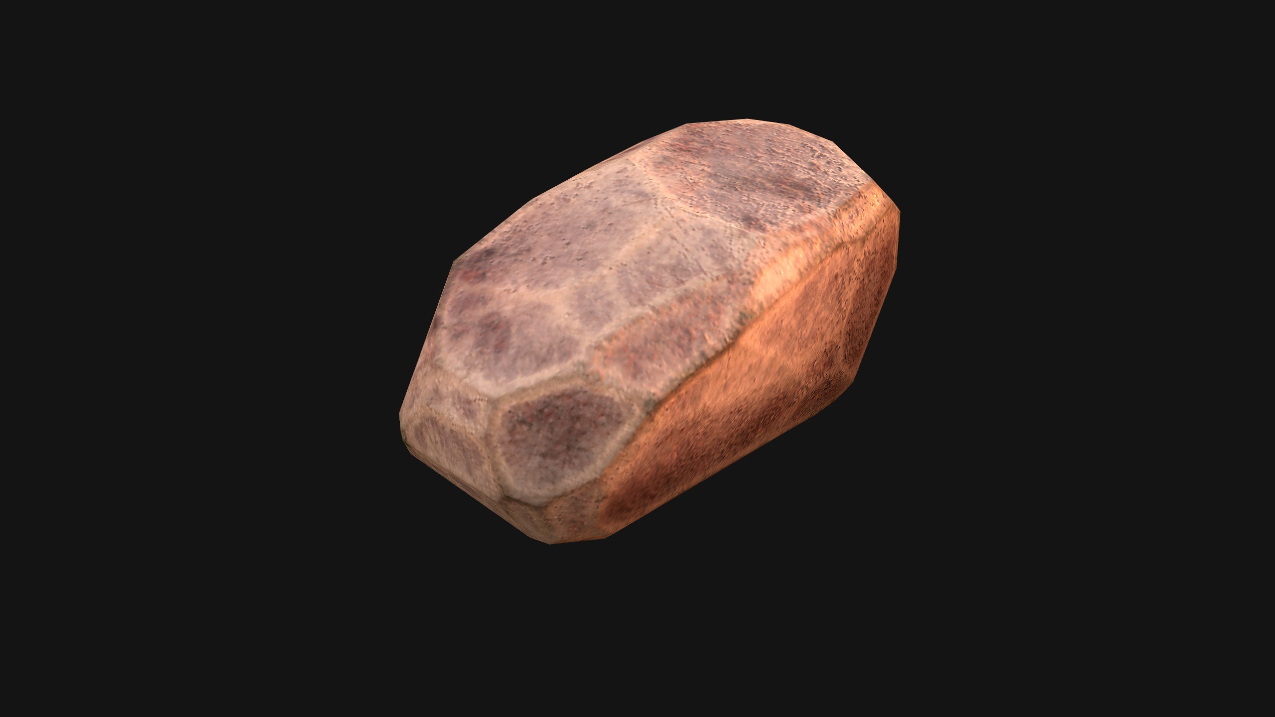 Copper Ore Metal Deposits for Mine Low-poly 3D model_49