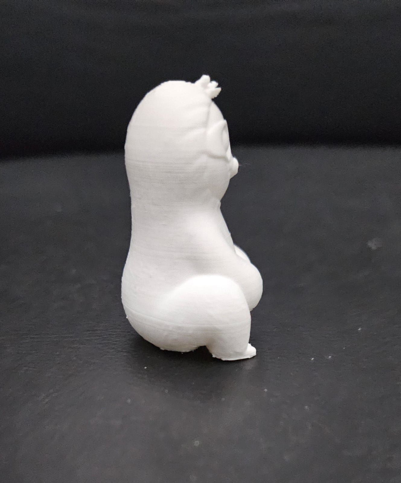 Cartoon Sitting Sloth 3D print model_11