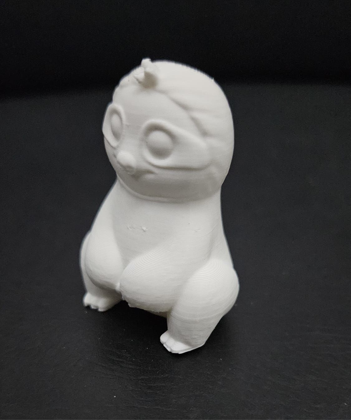 Cartoon Sitting Sloth 3D print model_6