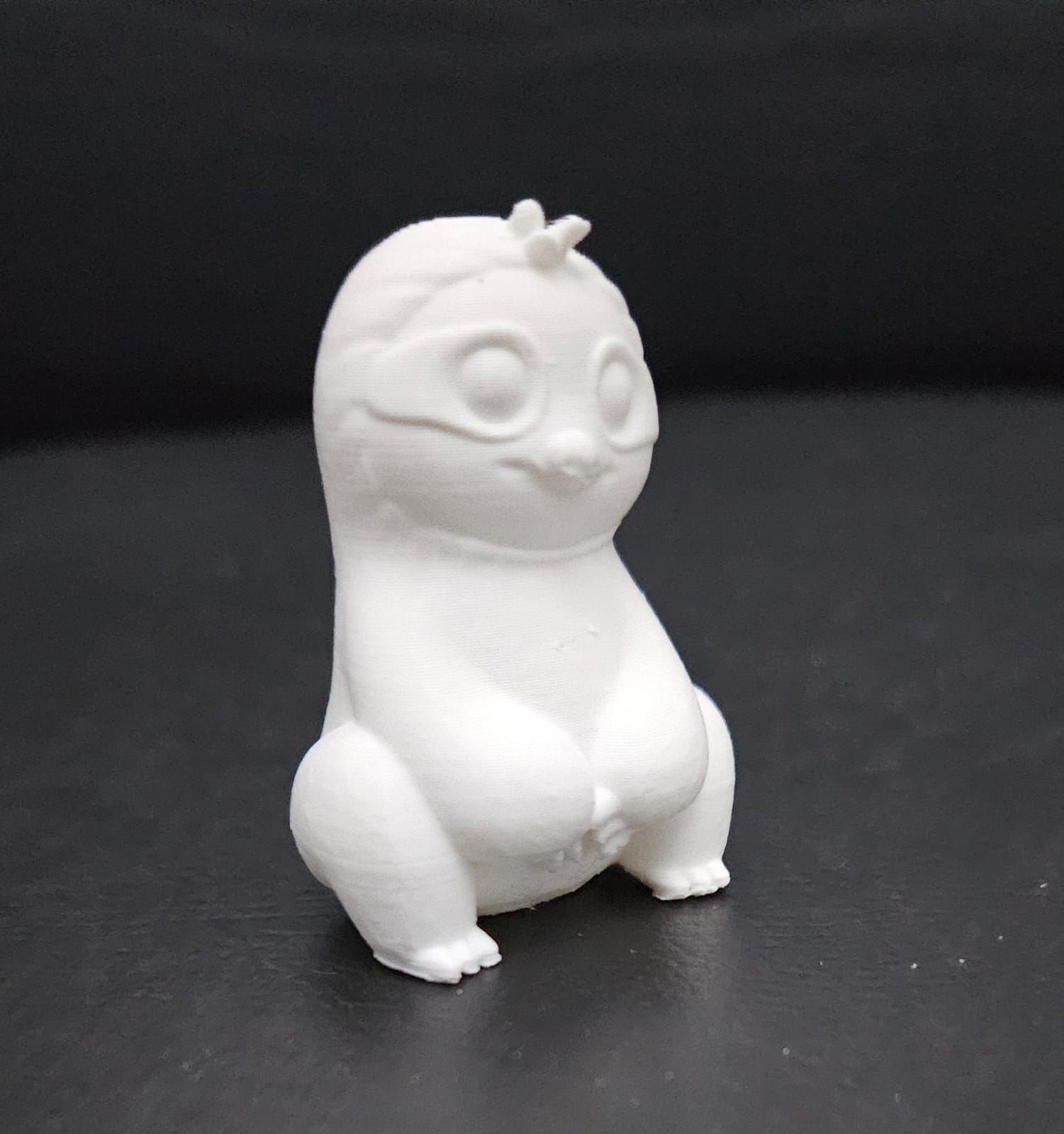 Cartoon Sitting Sloth 3D print model_12