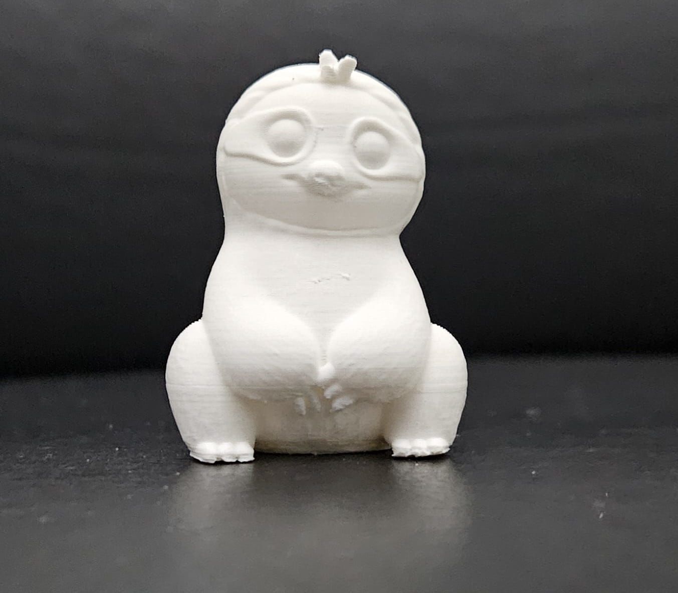 Cartoon Sitting Sloth 3D print model_5
