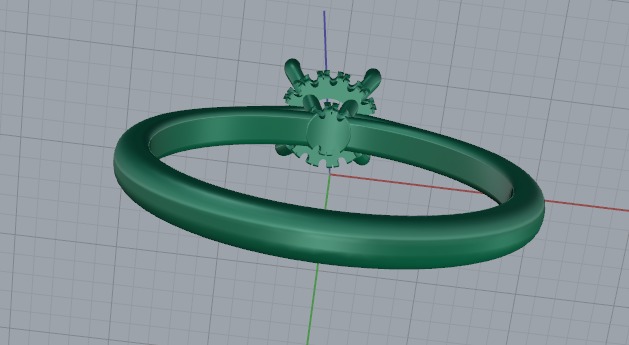 Solitaire ring Model 6594 3D print model_4