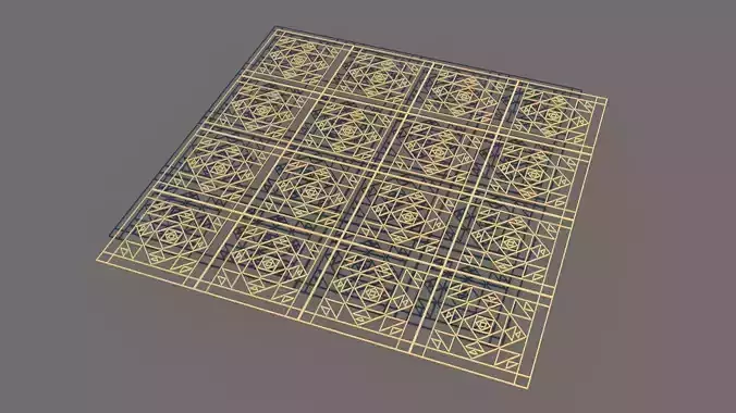 Gold Pattern Decorative Panel