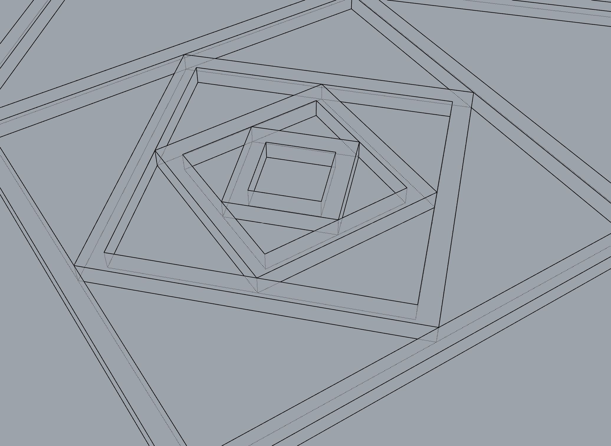 Gold Pattern Decorative Panel Free 3D model_8