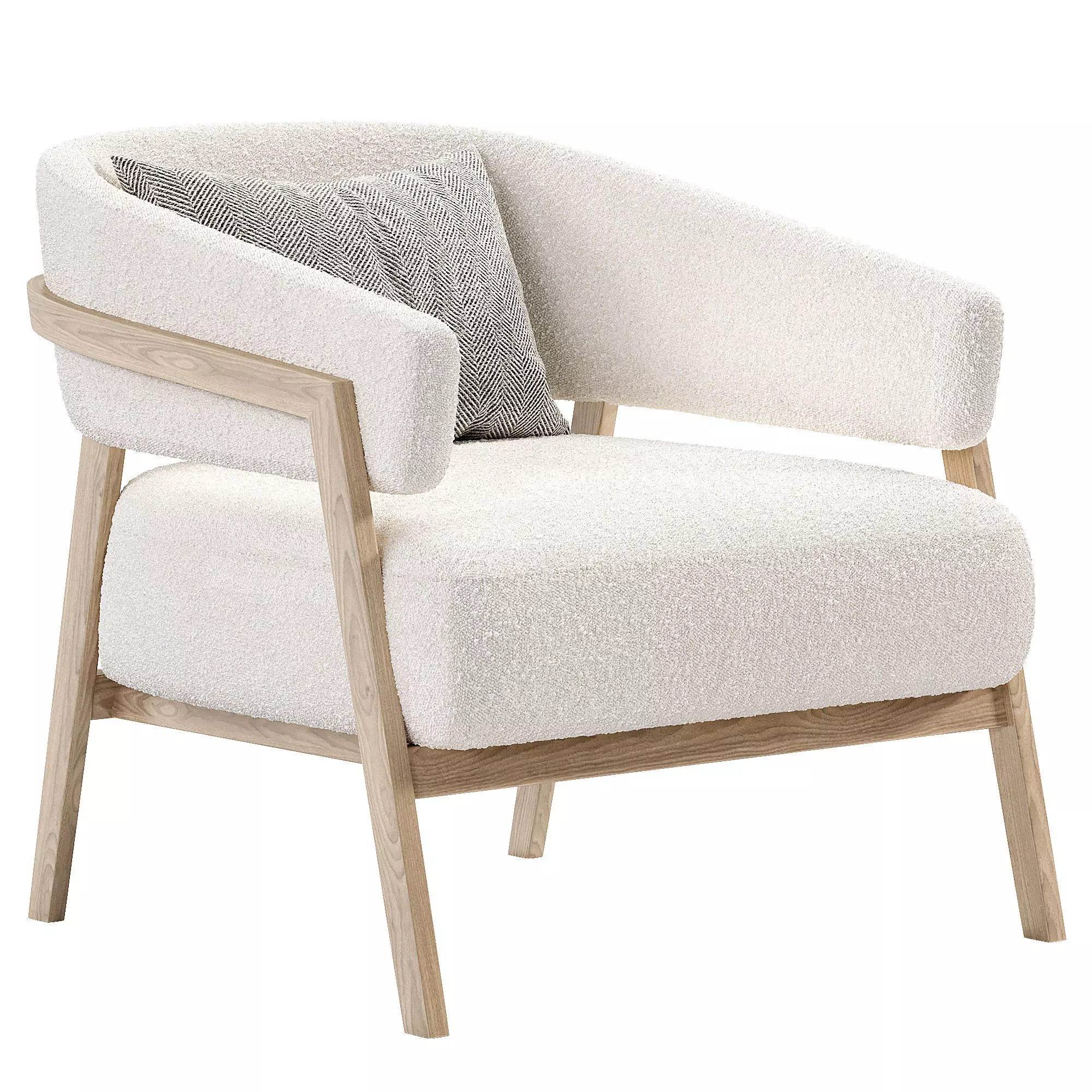 Dexter Chair Low-poly 3D model