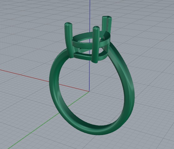Ring pear Model 6575 3D print model_4