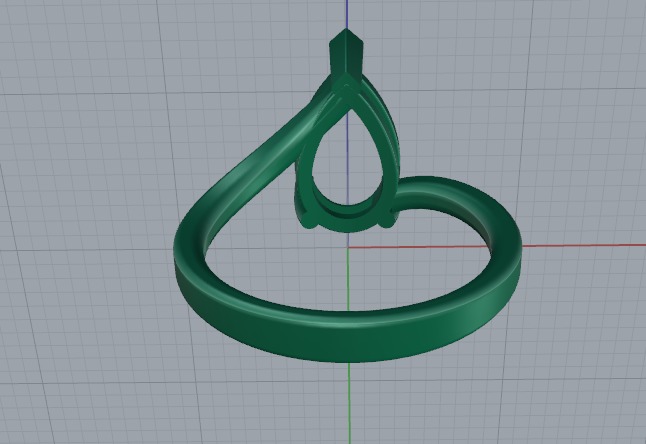 Ring pear Model 6575 3D print model_5