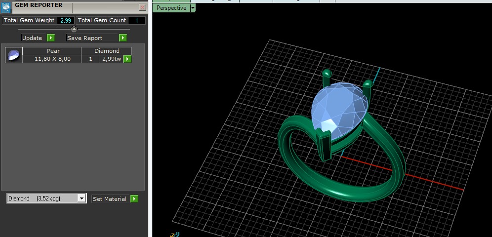 Ring pear Model 6575 3D print model_8