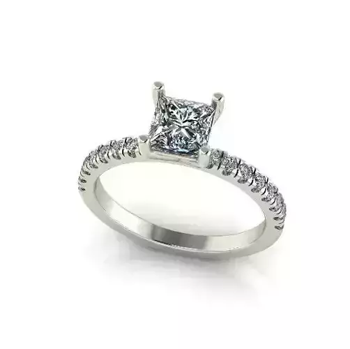 Solitaire ring Model 6574 3D print model