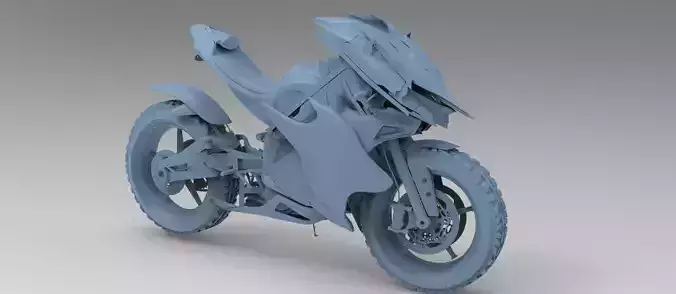 Cyberpunk sci fi bike 1