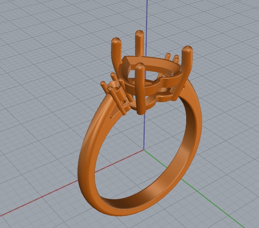 Ring heart Model 6565 3D print model_3
