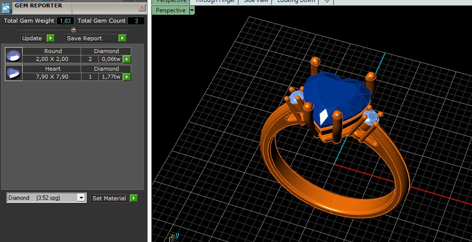 Ring heart Model 6565 3D print model_7