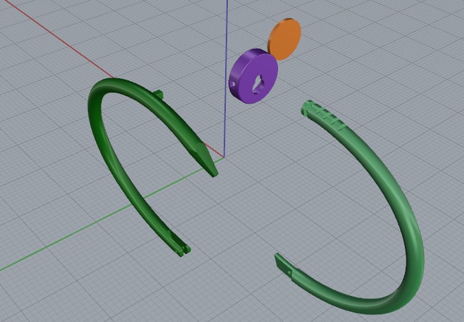 Bracelet size 13 Model 6563 3D print model_3