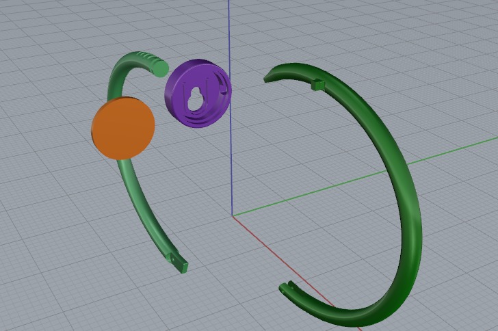 Bracelet size 13 Model 6563 3D print model_2