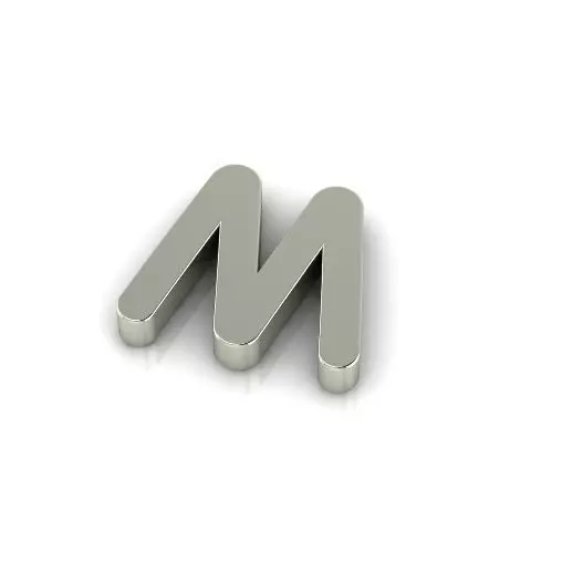 Letter M Model 6562 3D print model_0