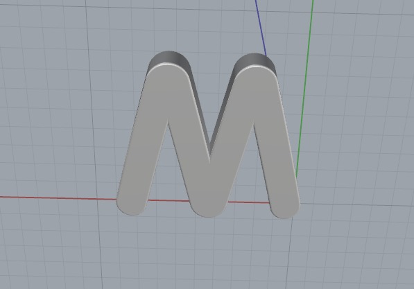 Letter M Model 6562 3D print model_5