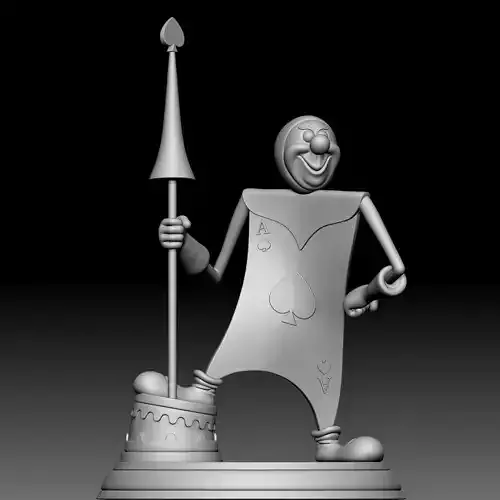 The Playing Card - Alice in Wonderland - 030 3D print model