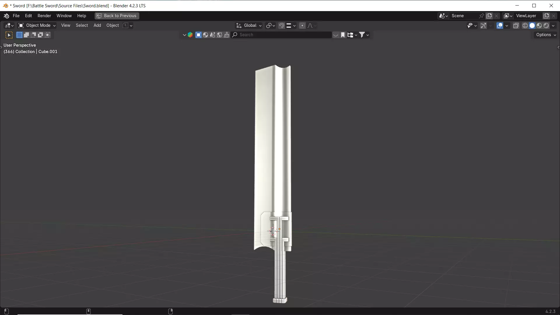Battle Sword Free 3D model