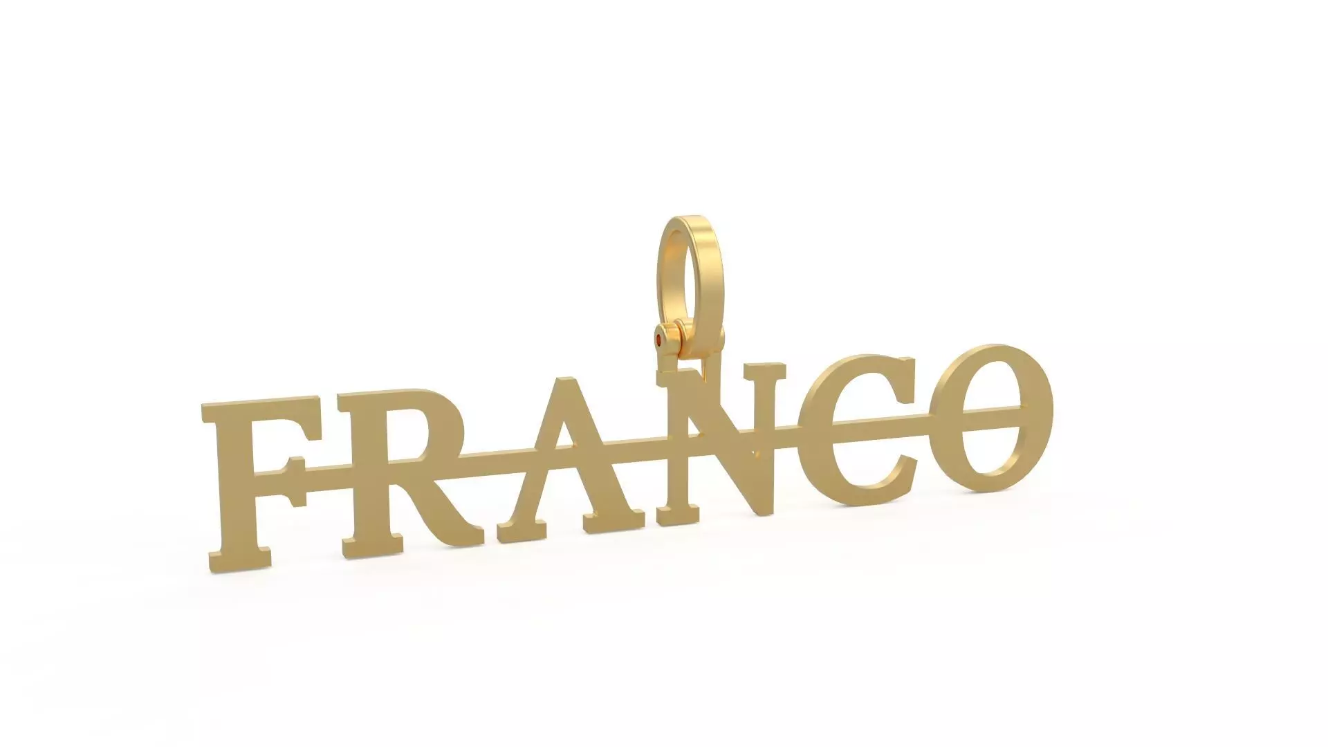Model 1119 Franco Name Plate 3D print model